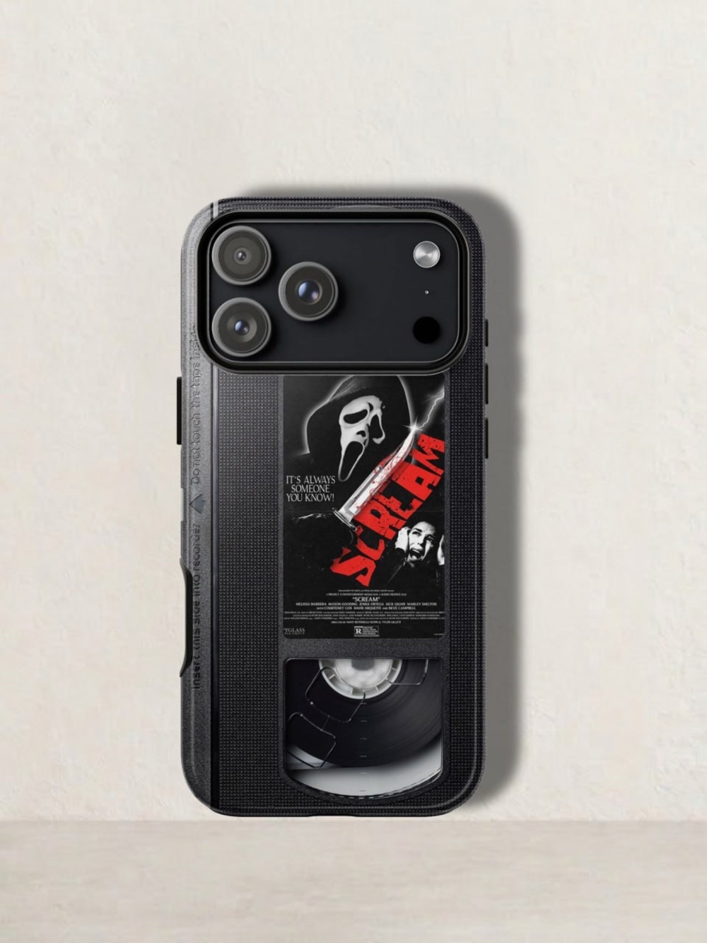 Scream VHS Retro Black Phone Case